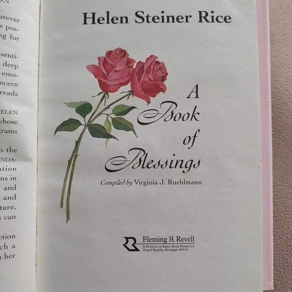 Book of Blessings Helen Steiner Rice by Virginia J Ruehlmann 1997 Vintage HC NF - Picture 9 of 16